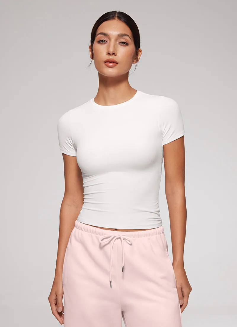 Softembrace Fitted Short Sleeve sold by CRZ Yoga