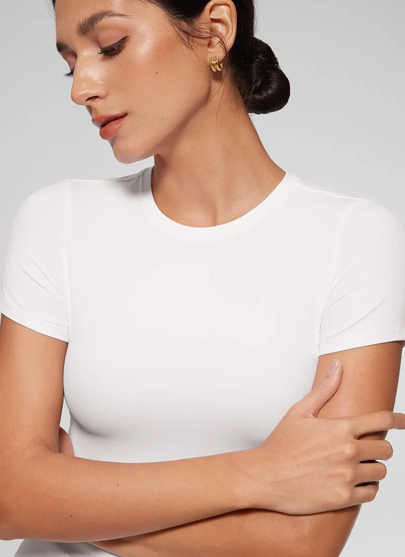 Softembrace Fitted Short Sleeve sold by CRZ Yoga product image thumbnail 3