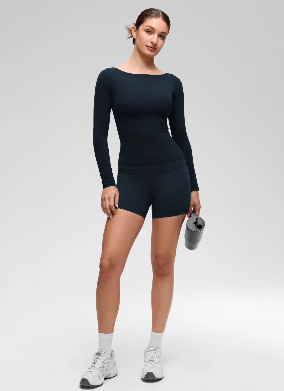 Softembrace Boat Neck Long Sleeve sold by CRZ Yoga product image thumbnail 3