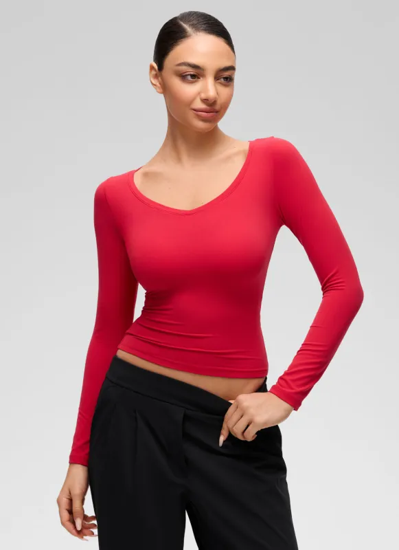 Softembrace V Neck Long Sleeve made by CRZ Yoga