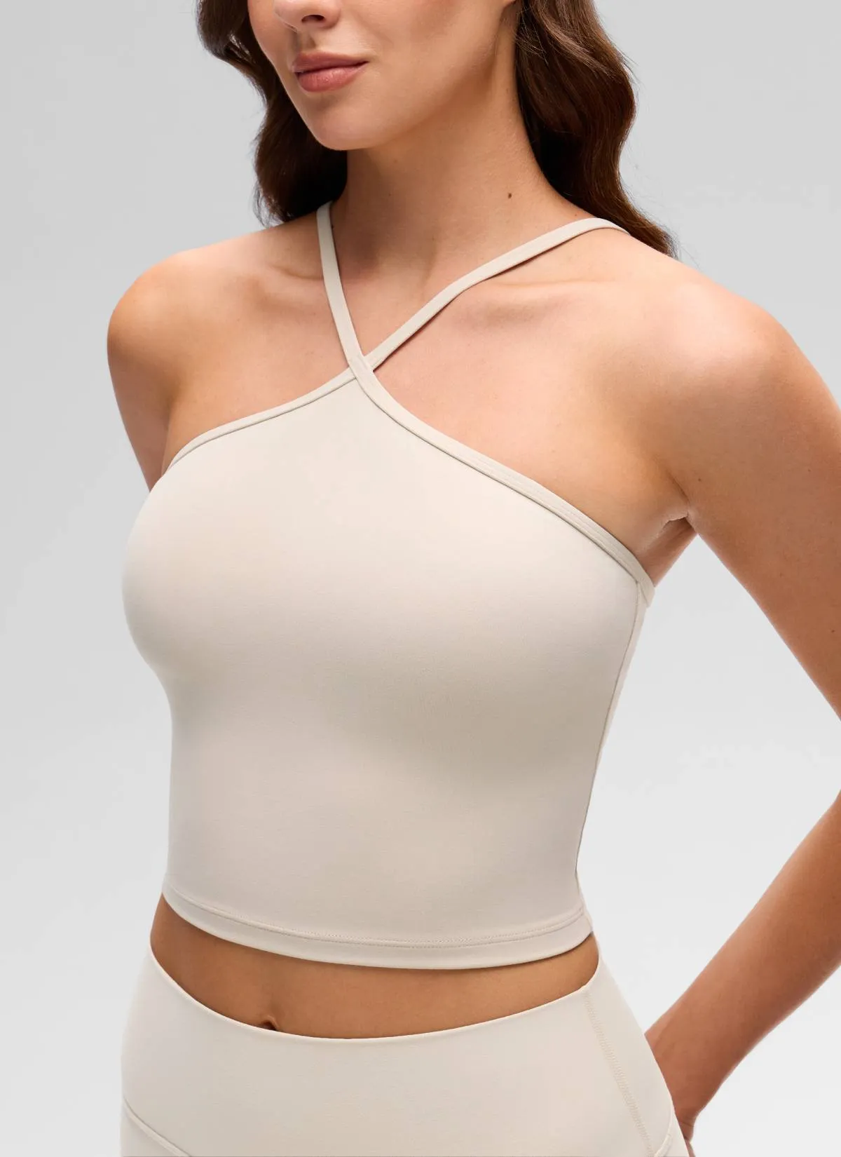 Butterluxe Cross Halter Built in Bra Tank sold by CRZ Yoga product image thumbnail 4