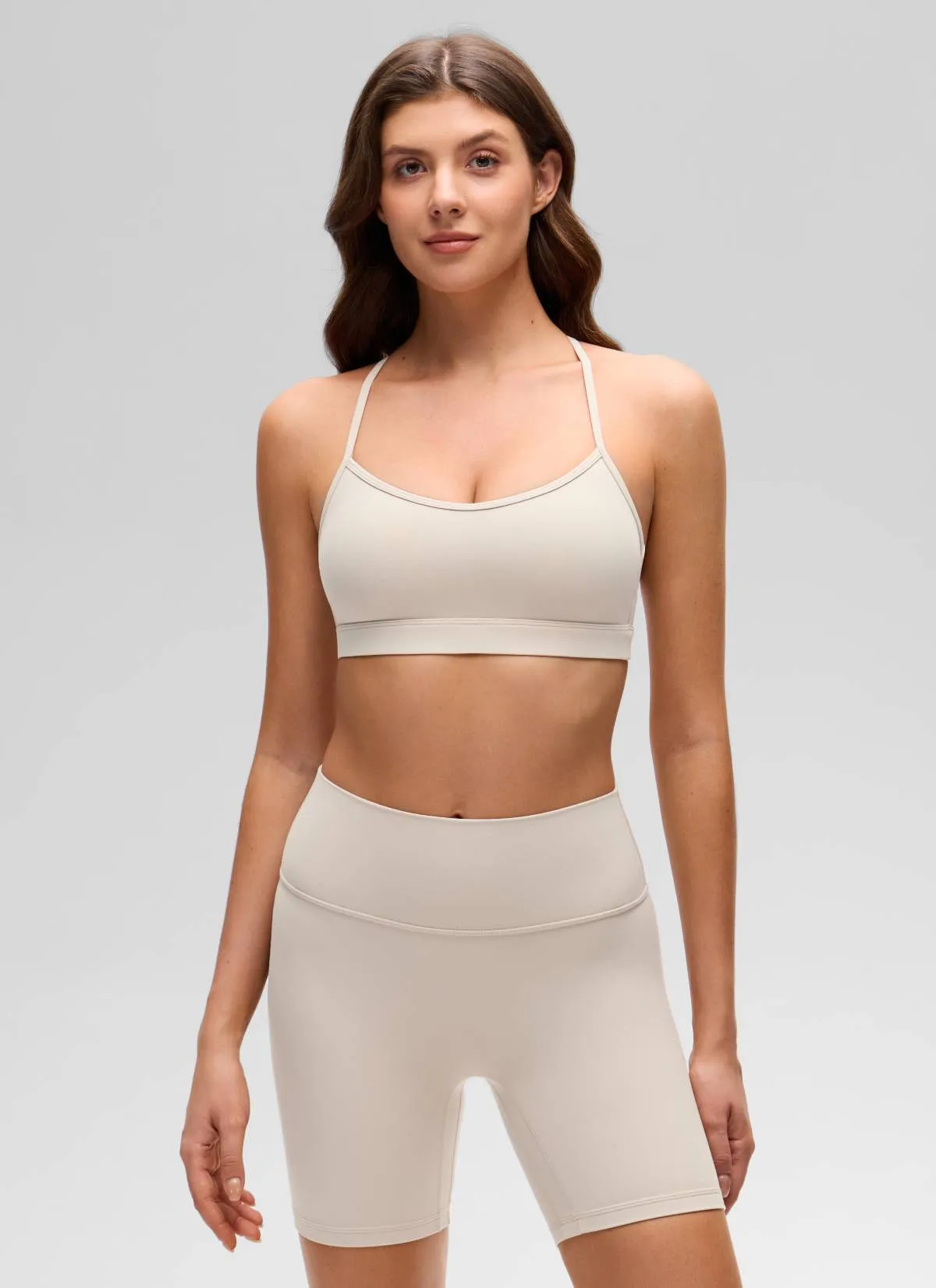 Butterluxe Thin Strap Cross Back Sports Bra sold by CRZ Yoga