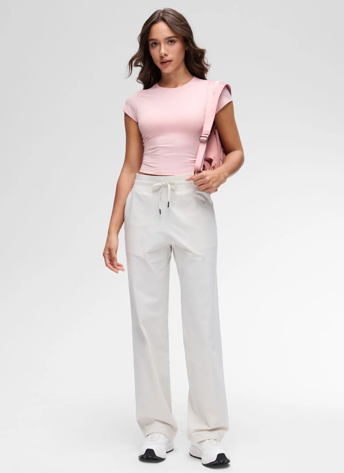 Cloud Jersey Waist Length Short Sleeve sold by CRZ Yoga product image thumbnail 3