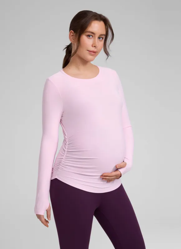 Cloudweight Maternity Ruched Long Sleeve made by CRZ Yoga
