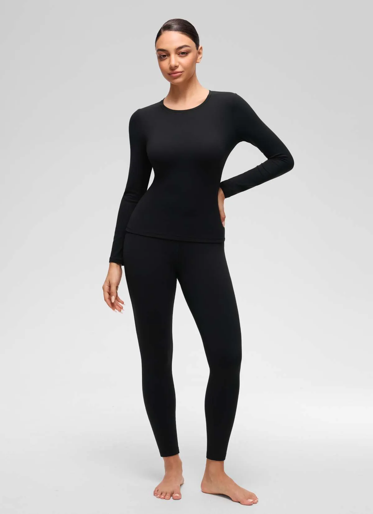 Softembrace Fleece Lined Thermal Underwear Set sold by CRZ Yoga product image thumbnail 5