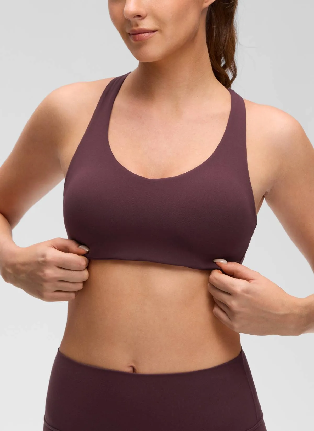 Butterluxe V Neck Strappy Sports Bra sold by CRZ Yoga product image thumbnail 4