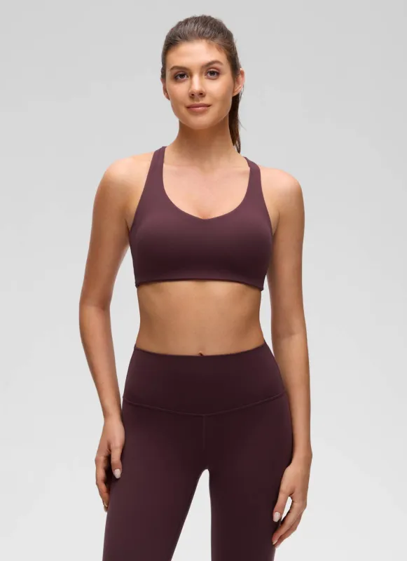 Butterluxe V Neck Strappy Sports Bra sold by CRZ Yoga