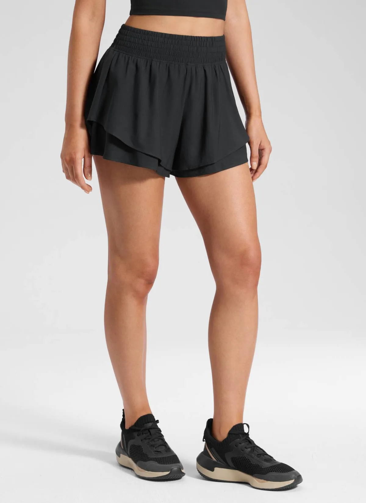 Feathery-Fit Drapey Flowy Shorts 2.5" sold by CRZ Yoga product image thumbnail 5