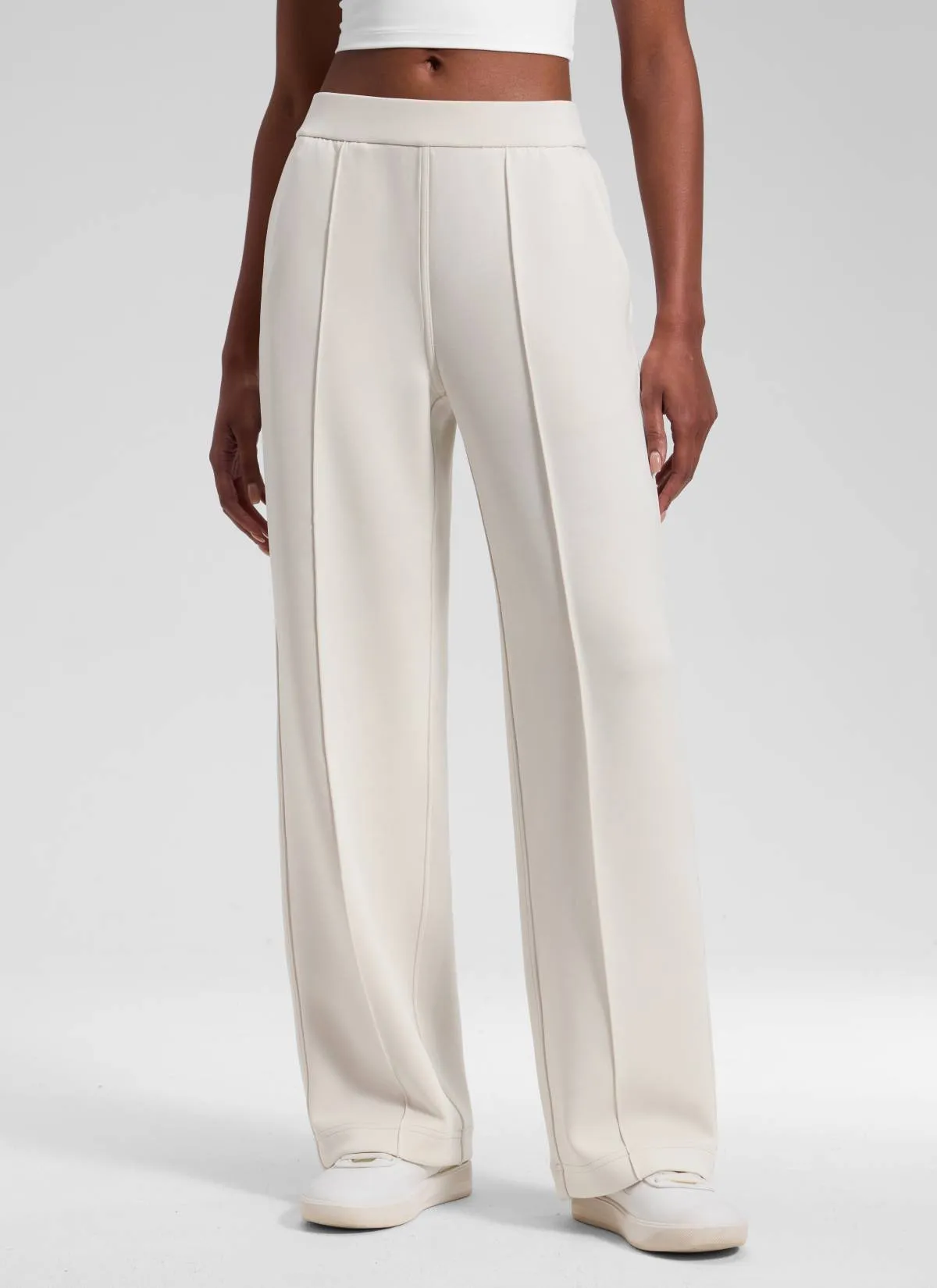 SoftAura Pintuck Straight Leg Sweatpant 30" sold by CRZ Yoga