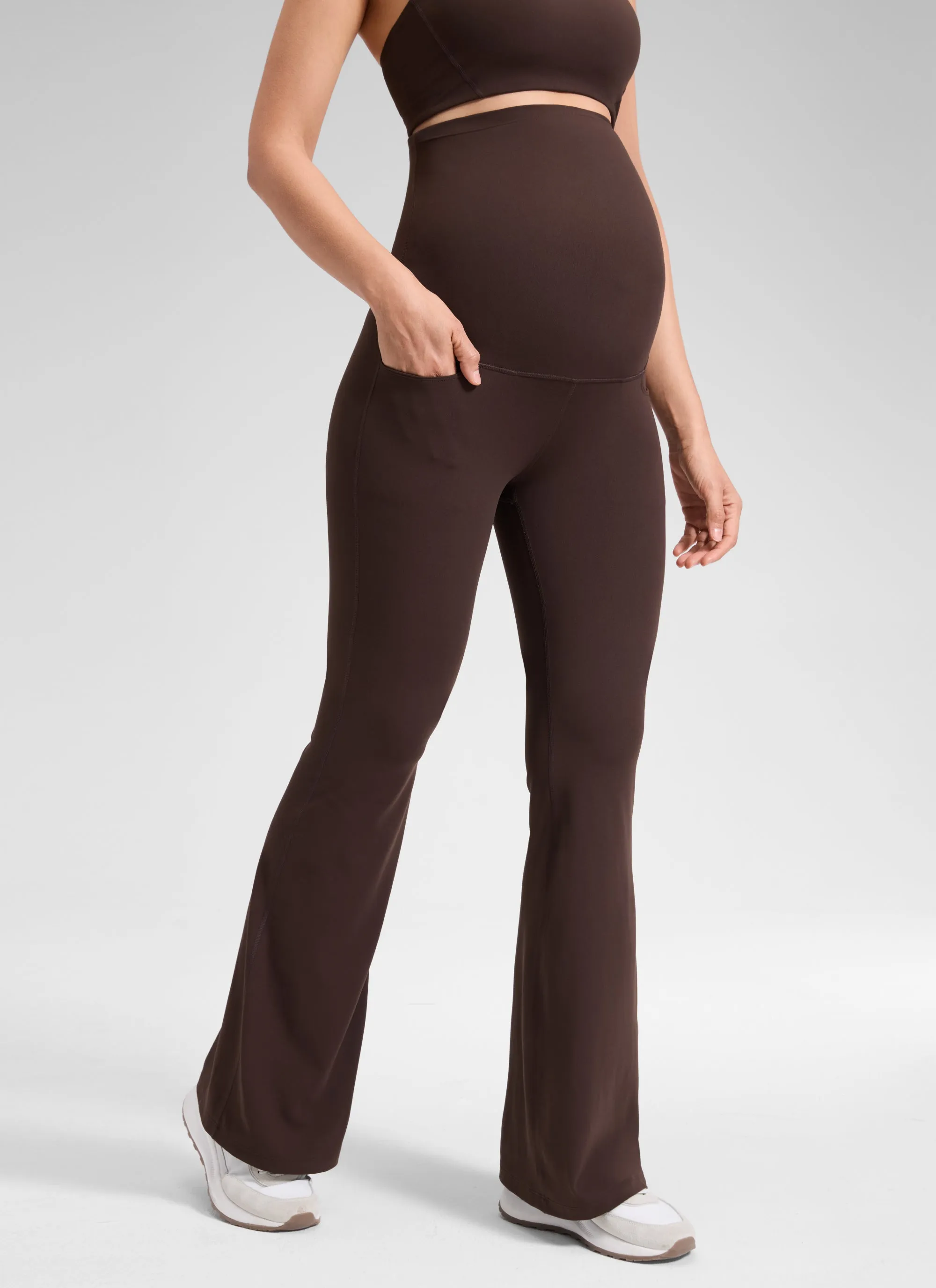 Butterluxe Maternity Flare Pocket Legging 33" sold by CRZ Yoga