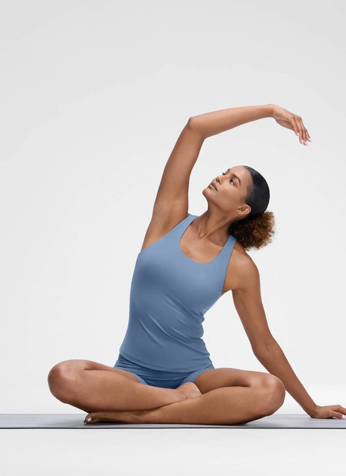 Butterluxe Waist Length Built in Bra Tank sold by CRZ Yoga product image thumbnail 3