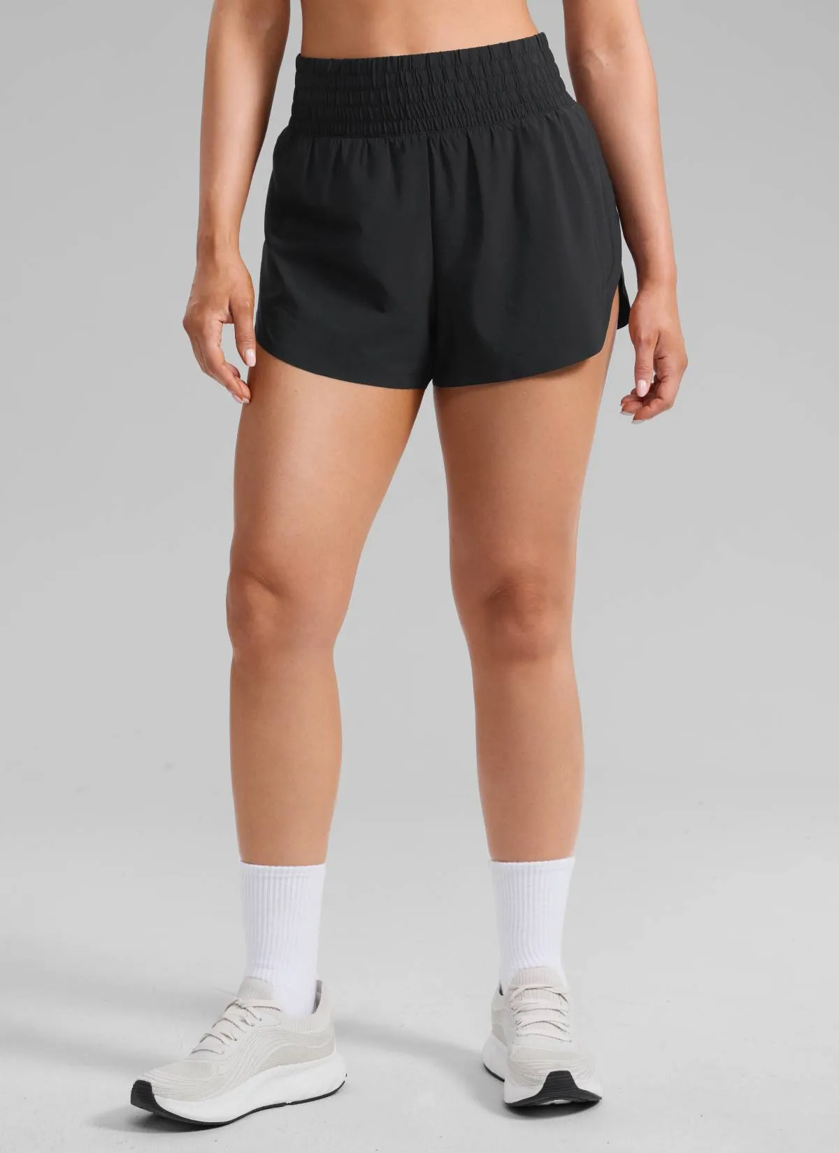 Feathery-Fit Soft High Split Dolphin Shorts 2.5" sold by CRZ Yoga product image thumbnail 5