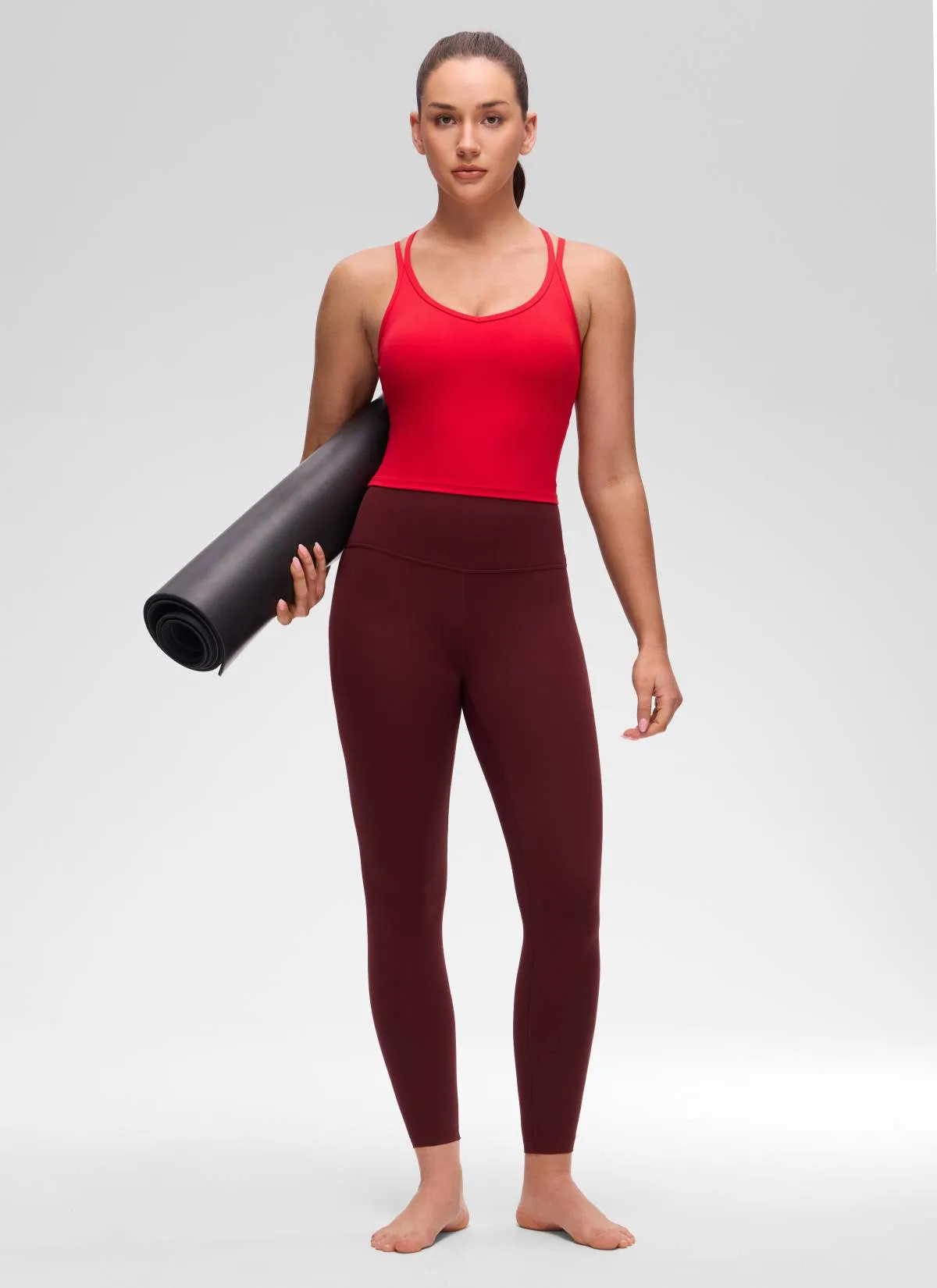 Butterluxe V Neck Cross Back Built in Bra Tank sold by CRZ Yoga product image thumbnail 3