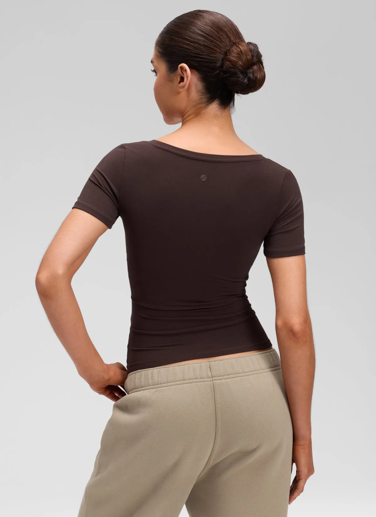Softembrace U Neck Tight Fit Short Sleeve sold by CRZ Yoga product image thumbnail 2