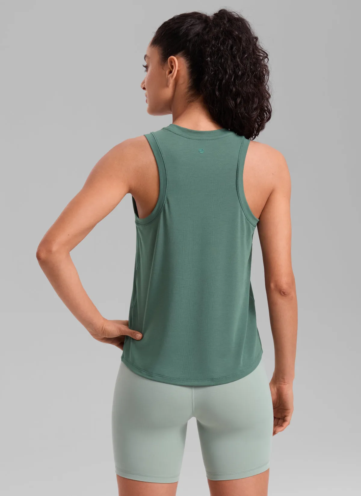 Quick Dry Racerback Hip Length Tank sold by CRZ Yoga product image thumbnail 2