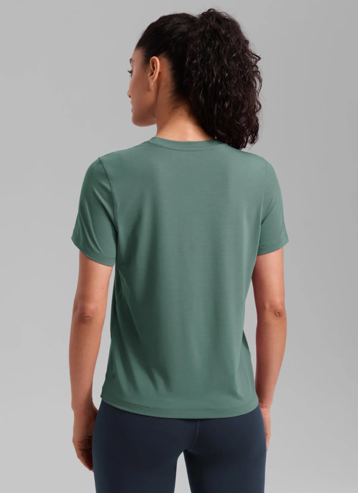 Quick Dry Crewneck Hip Length Short Sleeve sold by CRZ Yoga product image thumbnail 2