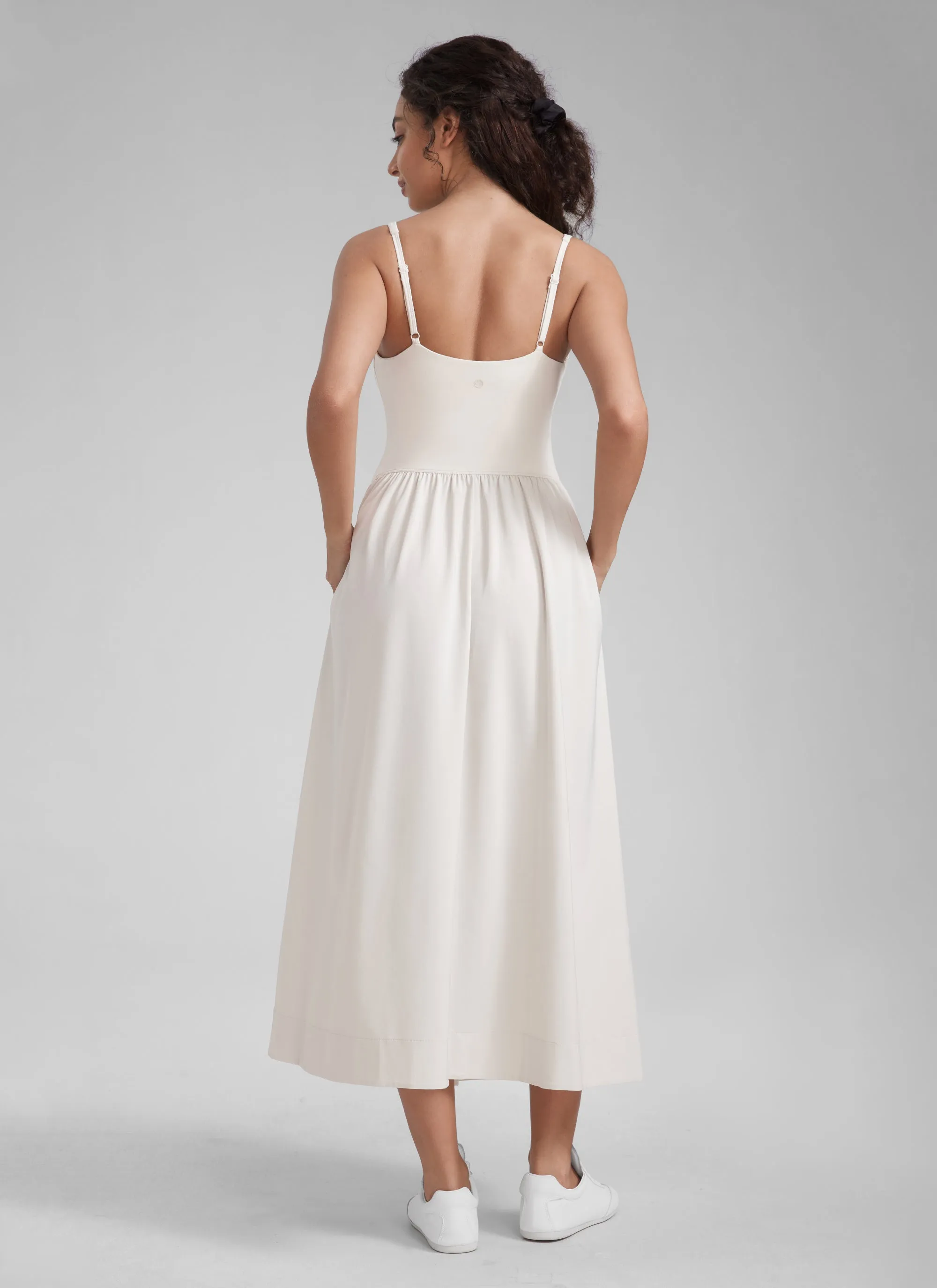 Square Neck Sleeveless Pocket Dress sold by CRZ Yoga product image thumbnail 2