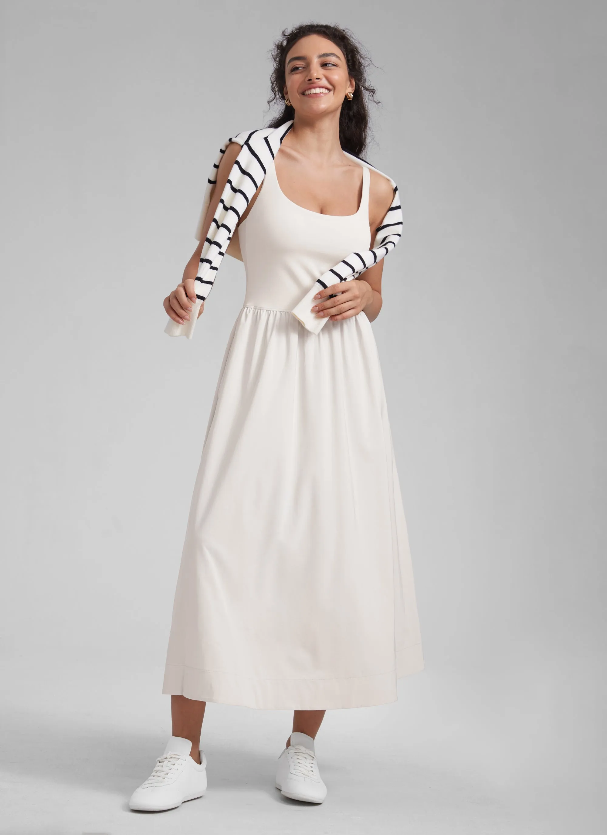 Square Neck Sleeveless Pocket Dress sold by CRZ Yoga product image thumbnail 3