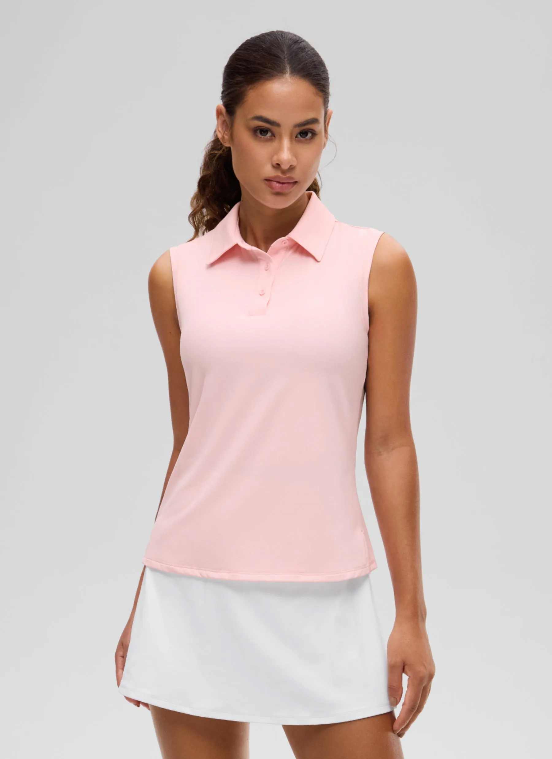 Hip Length Slim Fit Sleeveless Polo sold by CRZ Yoga product image thumbnail 5