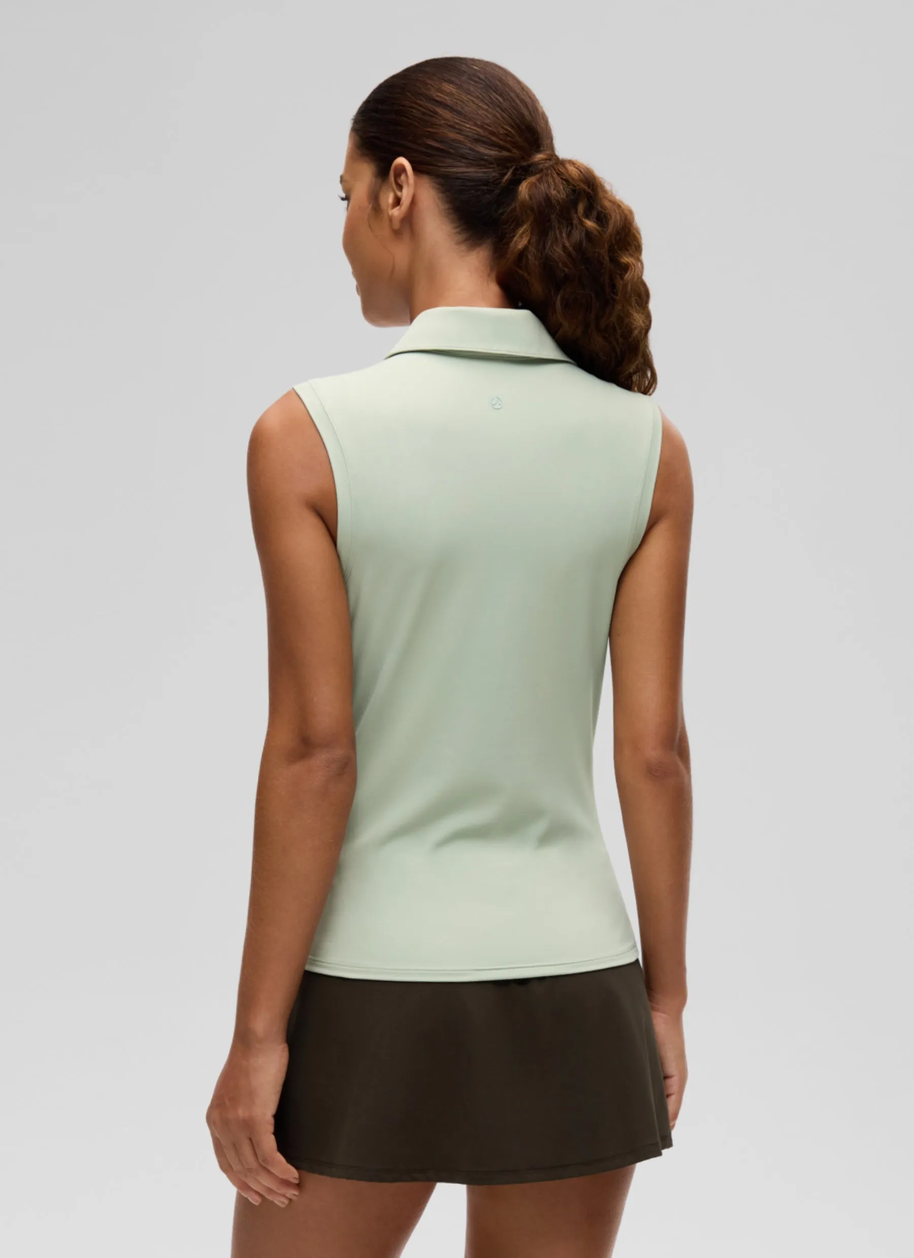 Hip Length Slim Fit Sleeveless Polo sold by CRZ Yoga product image thumbnail 2