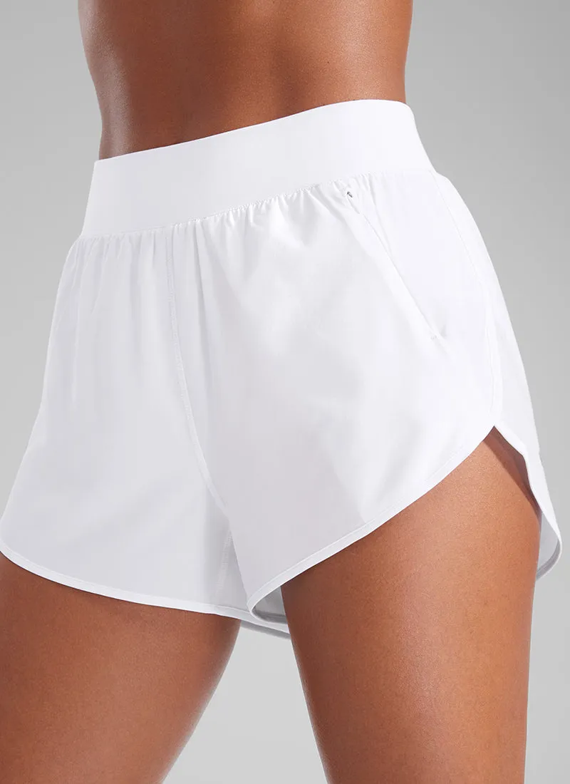 Feathery-Fit Soft Zipper Pocket Dolphin Shorts 3'' sold by CRZ Yoga product image thumbnail 4