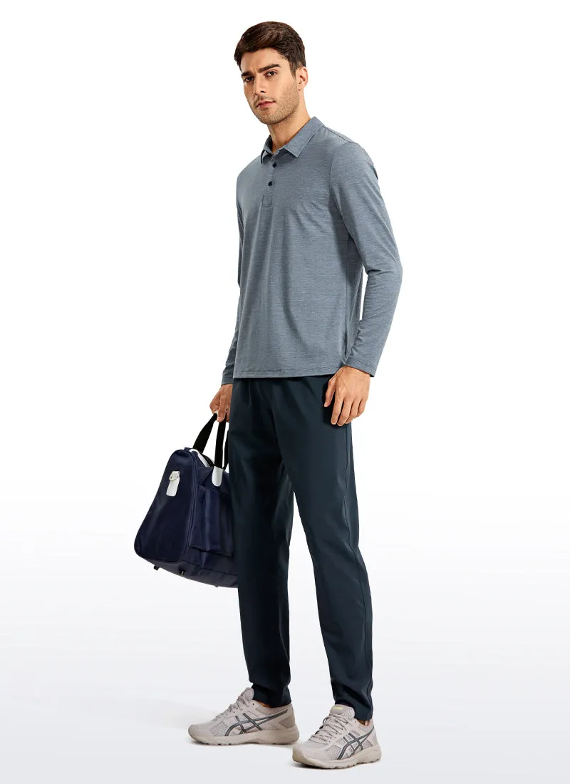 Heather Polo Long Sleeves sold by CRZ Yoga product image thumbnail 2