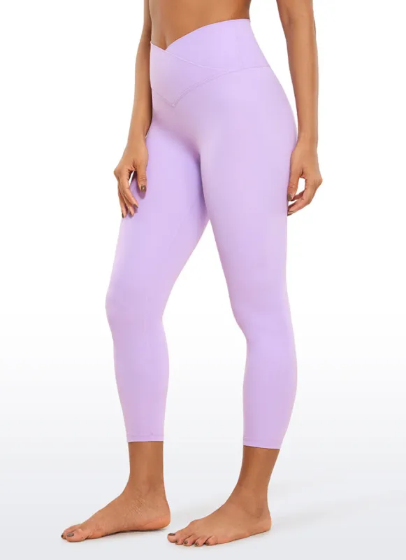 Butterluxe Capris Leggings 23"- V Cross Waist sold by CRZ Yoga