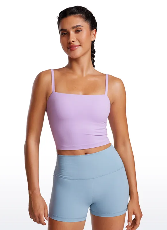 Butterluxe Adjustable Spaghetti Strap Built in Bra Tanks sold by CRZ Yoga
