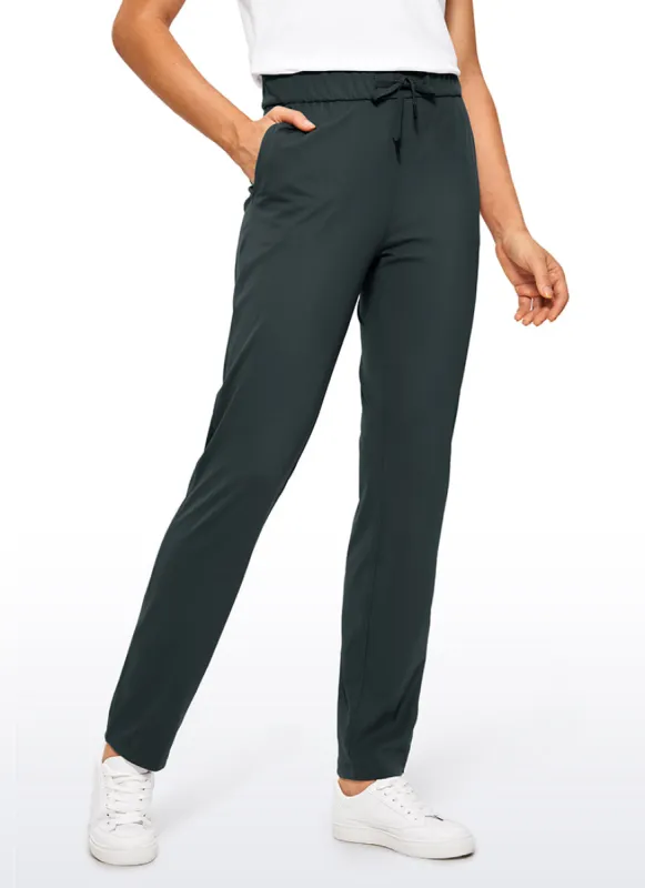 Stretch Drawstring Long Pants with Pockets 31'' sold by CRZ Yoga