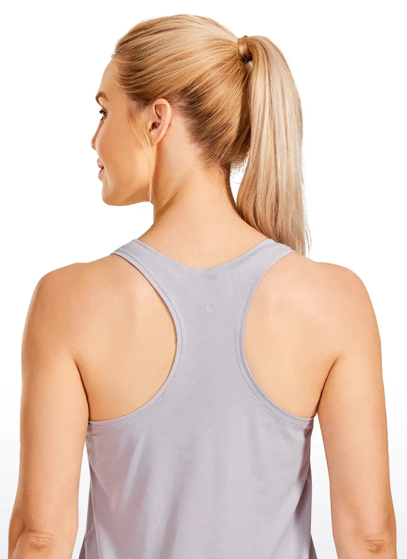 Pima Cotton Tank Racerback sold by CRZ Yoga product image thumbnail 5
