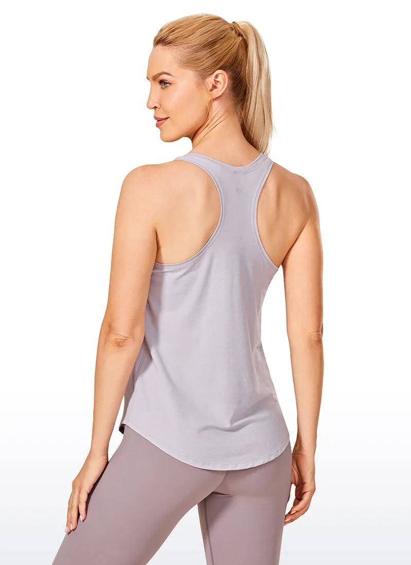 Pima Cotton Tank Racerback sold by CRZ Yoga product image thumbnail 2