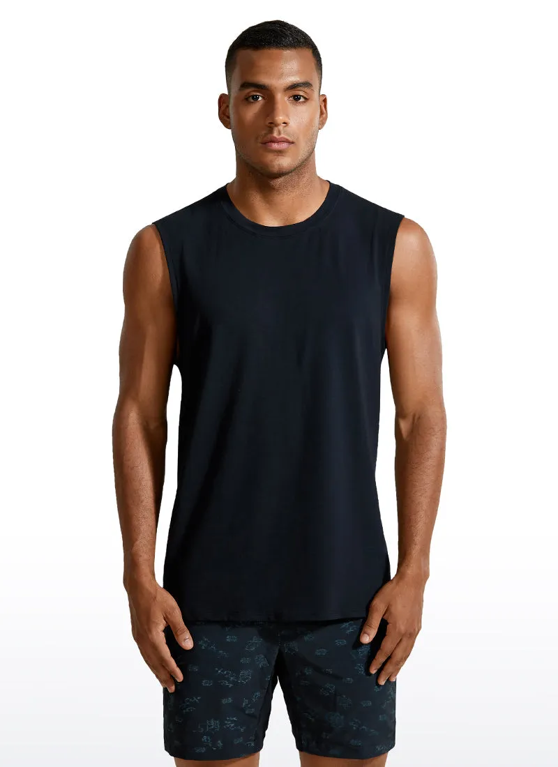 Pima Cotton Muscle Tank sold by CRZ Yoga product image thumbnail 4