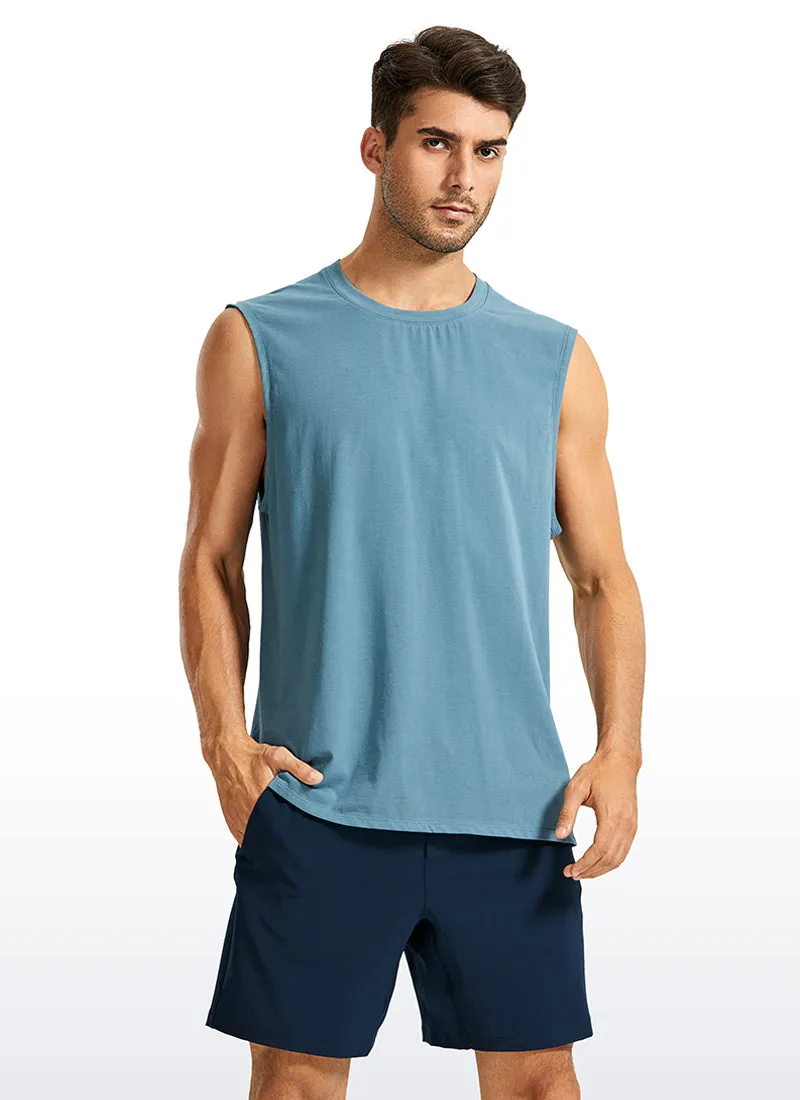 Pima Cotton Muscle Tank sold by CRZ Yoga