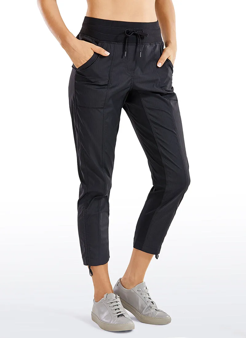 Striped Pants with Pockets 25''- Cinched Leg sold by CRZ Yoga