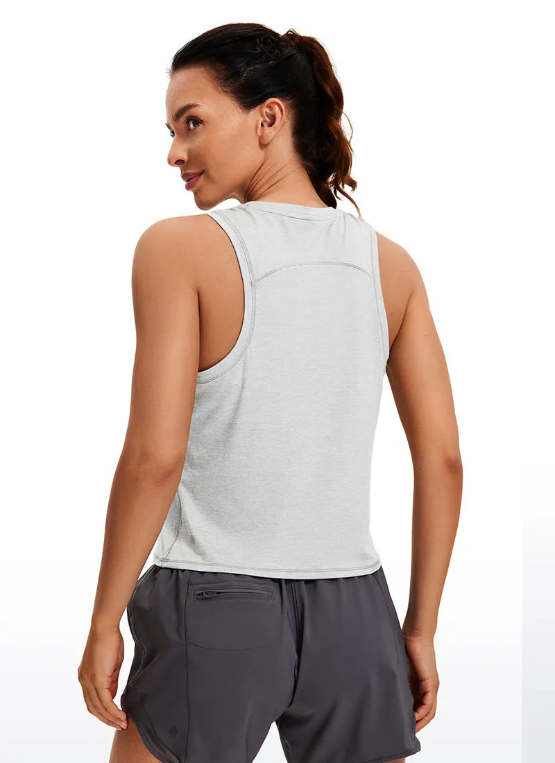 Ultralight Cropped Tanks High Neck sold by CRZ Yoga product image thumbnail 2