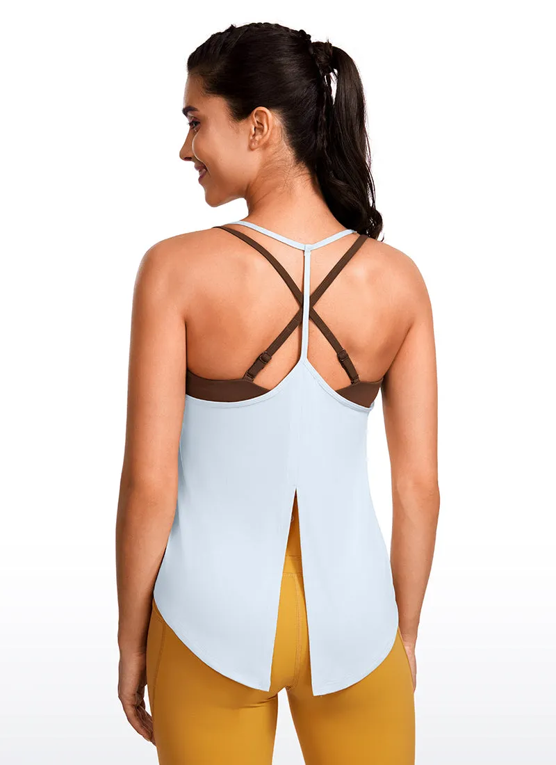 Lightweight Tie Back Halter V Neck Tank sold by CRZ Yoga product image thumbnail 2