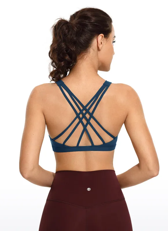 Brushed Nakedfeel Bra Criss Cross Back sold by CRZ Yoga