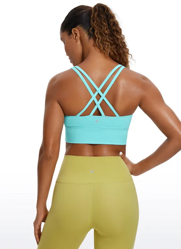 Nakedfeel Strappy Longline Bra Criss Cross Back sold by CRZ Yoga