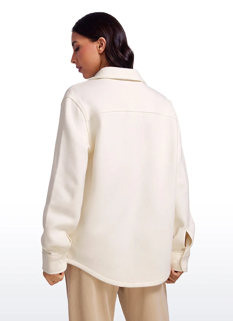 Fleece Lined Oversized Button Down Jacket sold by CRZ Yoga product image thumbnail 2