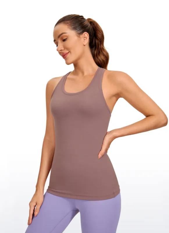 Butterluxe Hip Length  Racerback Tank sold by CRZ Yoga