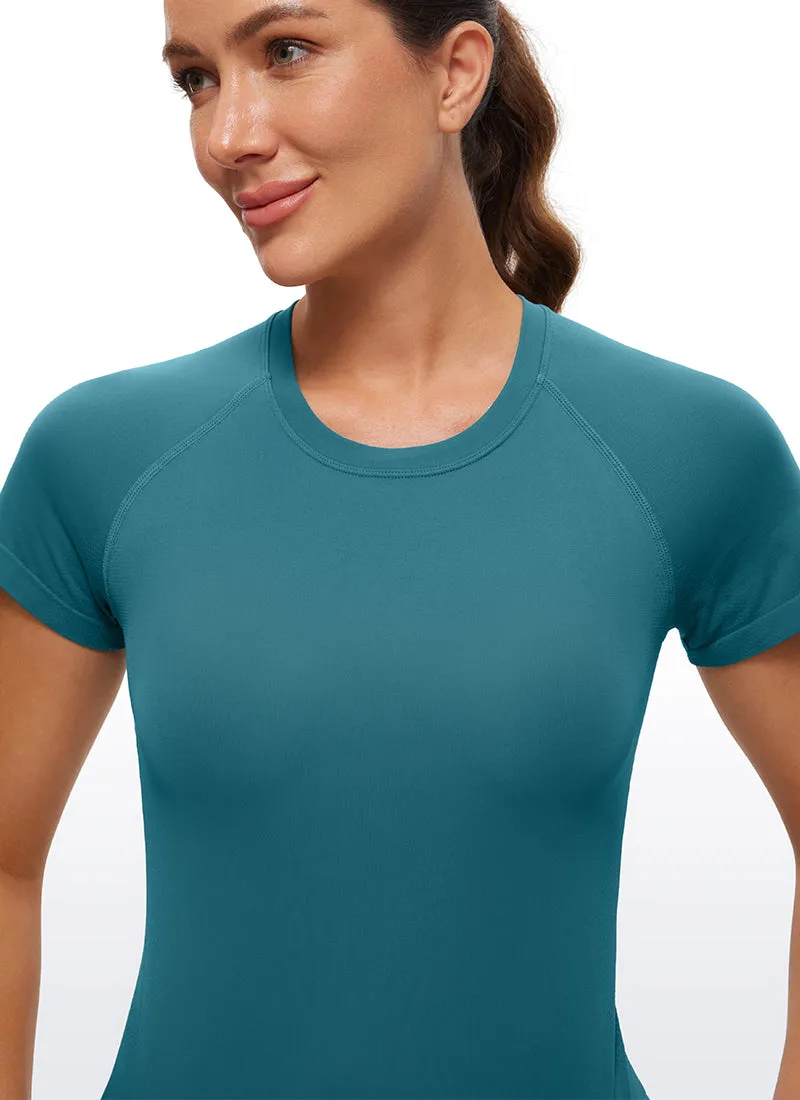 Seamless High Neck Short Sleeves Waist Length sold by CRZ Yoga product image thumbnail 4