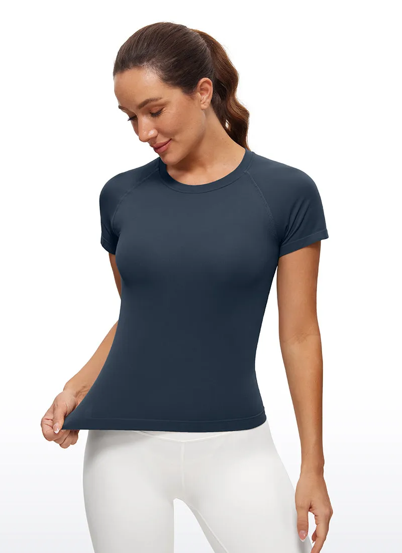Seamless High Neck Short Sleeves Waist Length sold by CRZ Yoga product image thumbnail 5