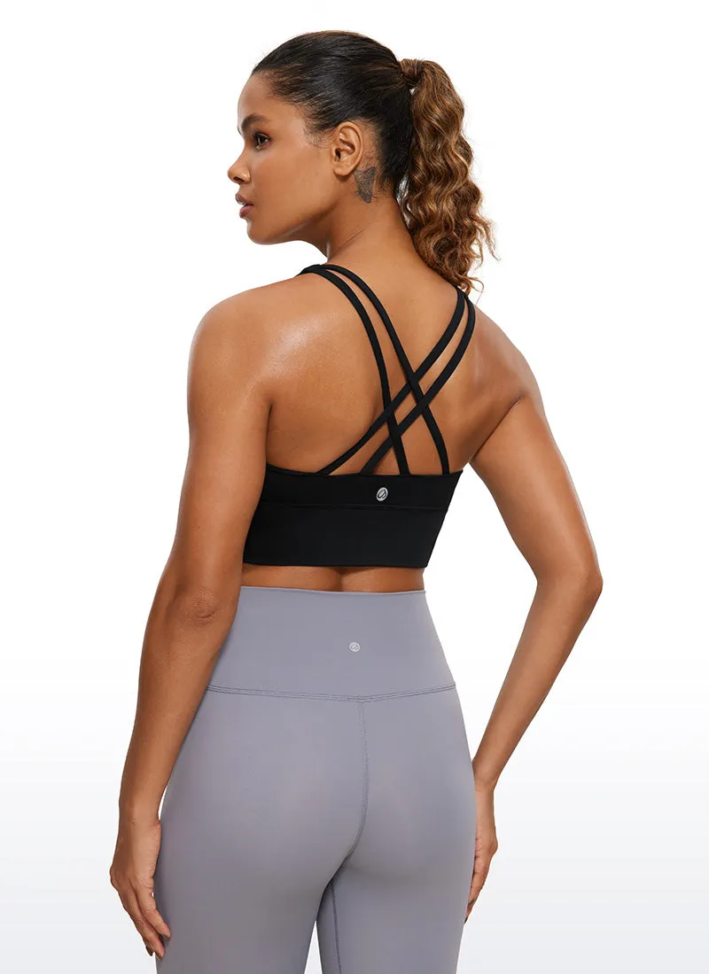 Nakedfeel Longline Criss Cross Back Bra sold by CRZ Yoga