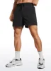Feathery-Fit 2 in 1 Athletic Shorts 5''- with Pockets sold by CRZ Yoga