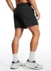 Feathery-Fit 2 in 1 Athletic Shorts 5''- with Pockets sold by CRZ Yoga