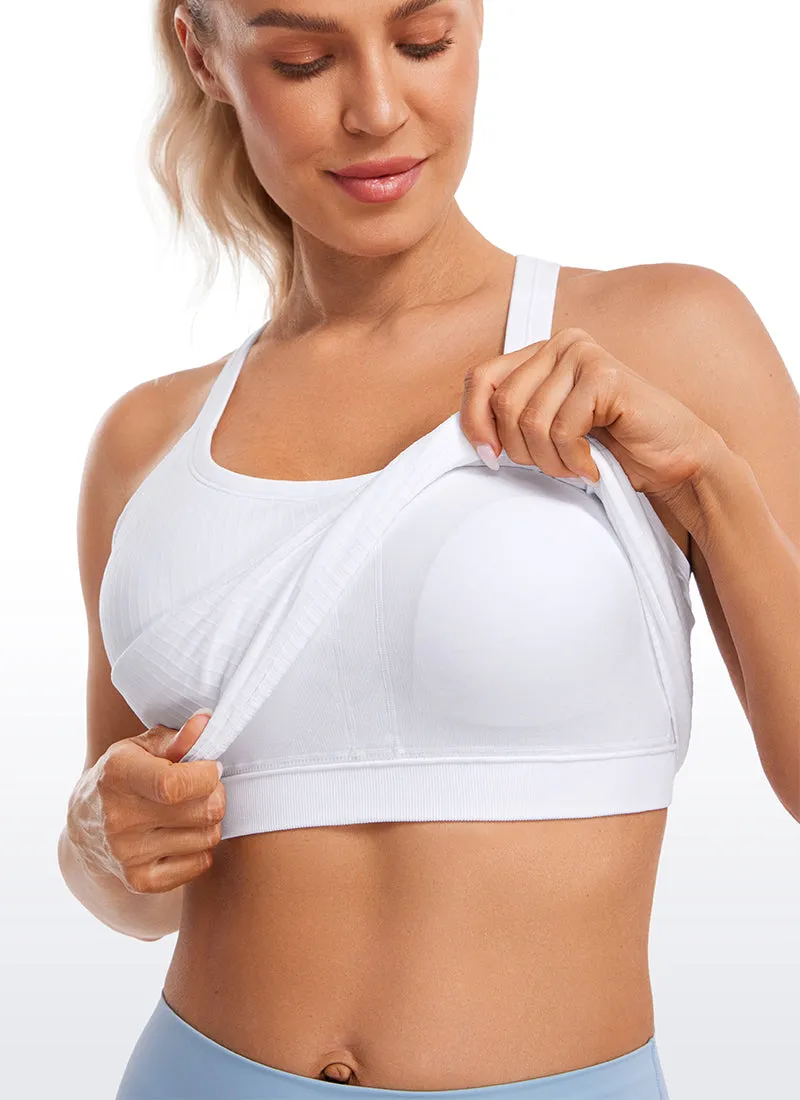 Seamless Racerback Ribbed Hip Length Tank sold by CRZ Yoga product image thumbnail 4