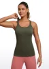 Seamless Racerback Ribbed Hip Length Tank sold by CRZ Yoga