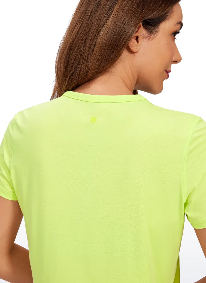 Pima Cotton Classic-Fit Cropped Short Sleeve sold by CRZ Yoga product image thumbnail 3