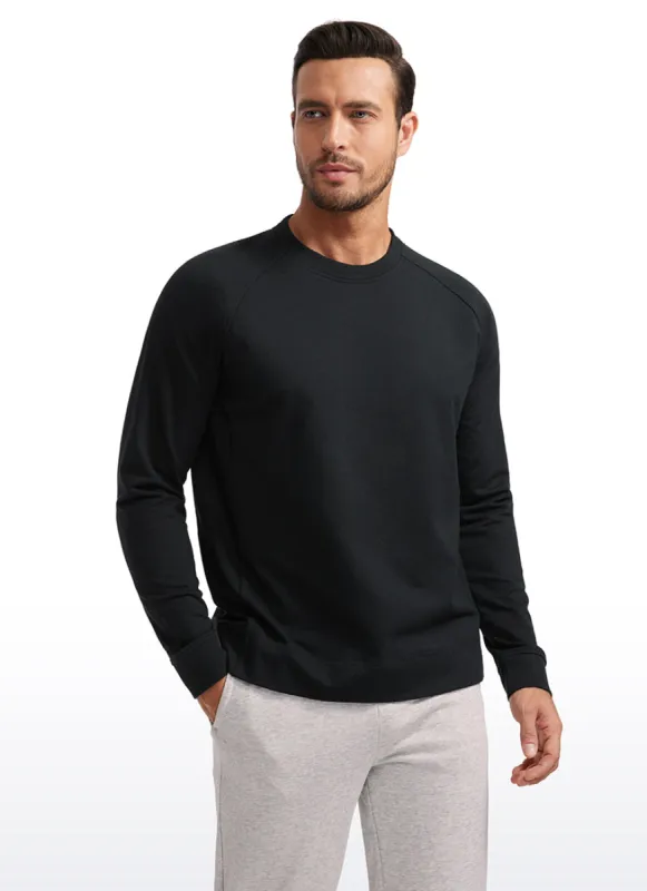 French Terry Pullover Sweatshirts with Zip Pockets made by CRZ Yoga