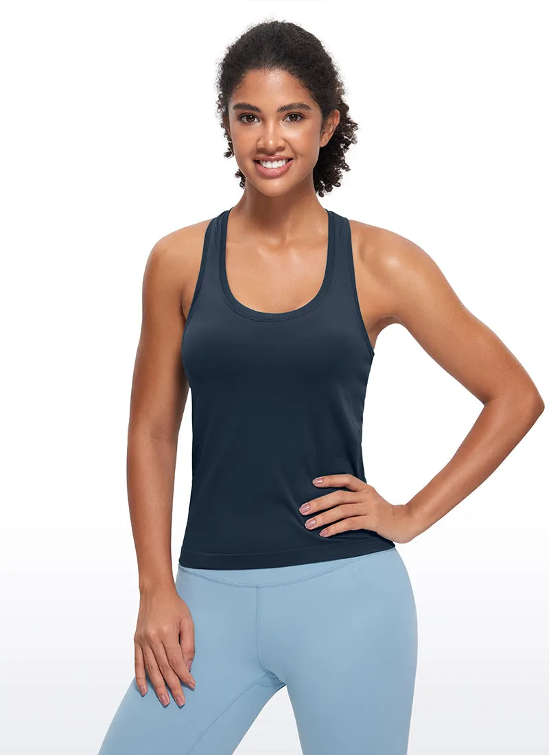 Seamless Scroop Neck Racerback Tanks sold by CRZ Yoga product image thumbnail 5